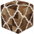 Surya Trail Cube Pouf - Animal - TLPF-002 | Poufs | Modishstore