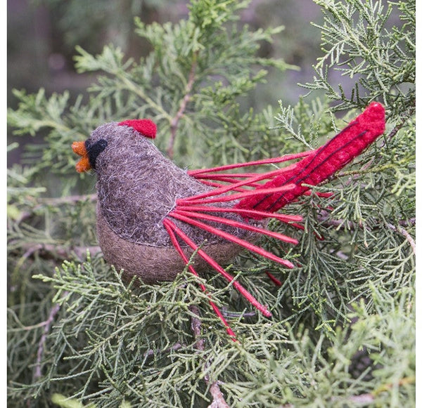 Felt Bird, Cardinal Courtship Set of 4 by Gold Leaf Design Group | Outdoor Decor | Modishstore-2