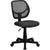 Low Back Gray Mesh Swivel Task Office Chair With Curved Square Back By Flash Furniture | Office Chairs | Modishstore