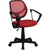 Low Back Red Mesh Swivel Task Office Chair With Arms By Flash Furniture | Office Chairs | Modishstore