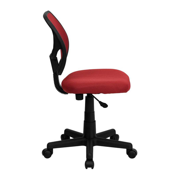 Low Back Red Mesh Swivel Task Office Chair By Flash Furniture | Office Chairs | Modishstore - 2