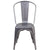 Clear Coated Metal Indoor Stackable Chair By Flash Furniture | Side Chairs | Modishstore - 4