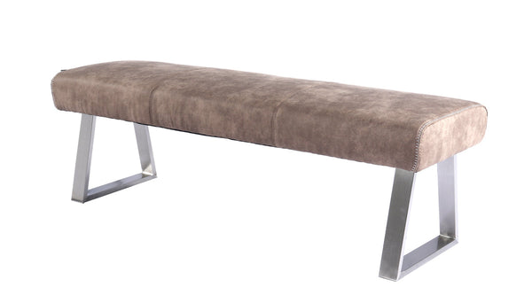 Vig Furniture Modrest Zane Modern Brown Fabric Dining Bench | Modishstore | Stools & Benches