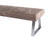 Vig Furniture Modrest Zane Modern Brown Fabric Dining Bench | Modishstore | Stools & Benches-4